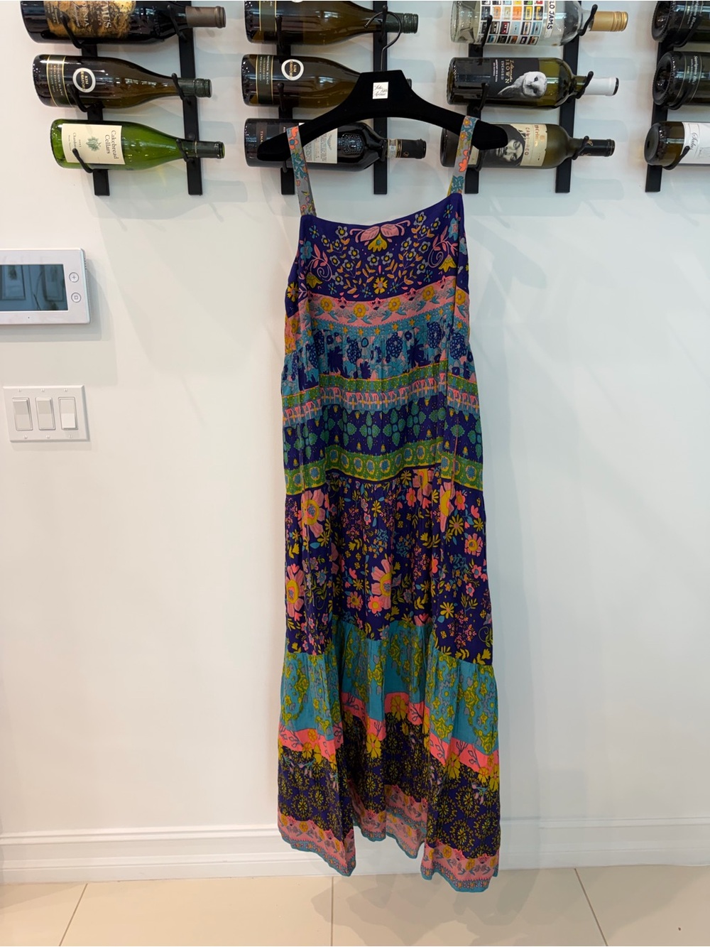NATURAL LIFE Pink Floral Boho Maxi Dress with Multicolor Accents - Picture 2 of 10
